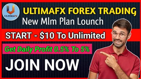 ULTIMAFX FOREX TRADING New Mlm Plan Lounch Start With 10 Get