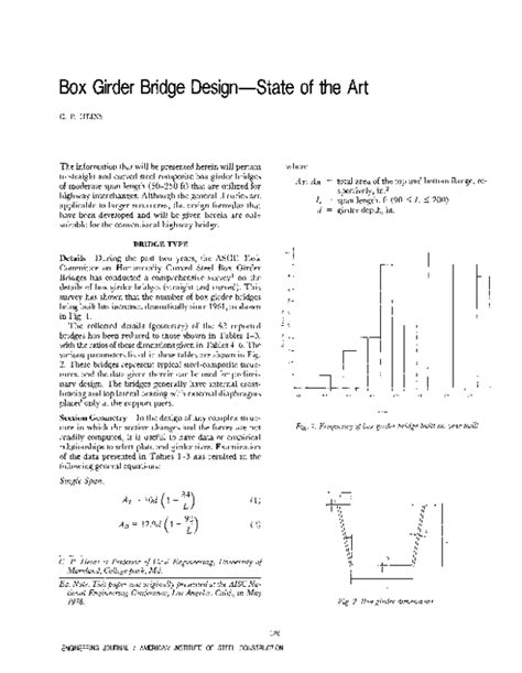 (PDF) Box Girder Bridge Design; State of the Art