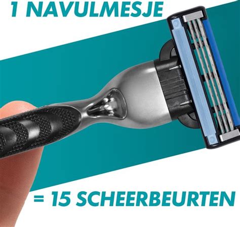 Gillette Mach3 Scheermes Voor Mannen 1 Handvat 2 Scheermesjes