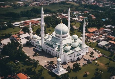 Alor Setar Malaysia December 2019 Aerial View Of Zahir Mosque Stock