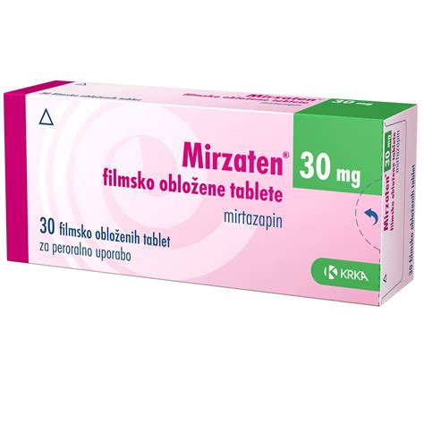 Mirzaten 30 mg filmsko obložene tablete Krka