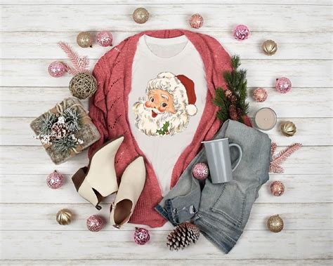 Christmas Santa Shirt Christmas Shirts for Women Christmas - Etsy