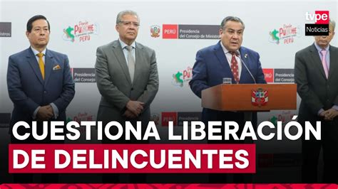 Premier Adrianzén No es posible que los delincuentes sean capturados y