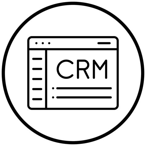 CRM Icon Style 8743460 Vector Art at Vecteezy