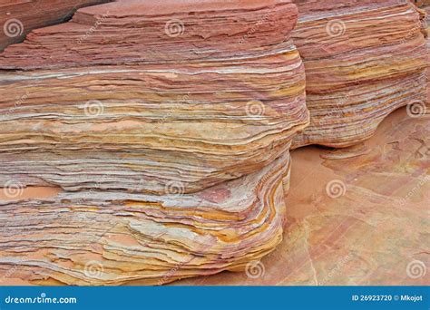 Colorful Layers Of Sandstone Stock Photo Image Of Nature Outdoors