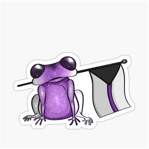 Demisexual Pride Flag Frog Sticker By Oh Hey Its Liv Redbubble