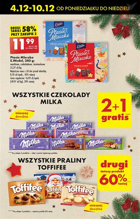 Biedronka 07 12 2023 W Tym Tygodniu Czekolada Milka 2 1 Gratis