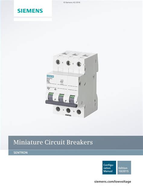 PDF Miniature Circuit Breakers Siemens DOKUMEN TIPS