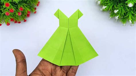 How To Make Paper Dress Origami Dress Easy