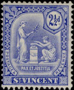 Postzegel Peace And Justice Saint Vincent En De Grenadines Seal Of