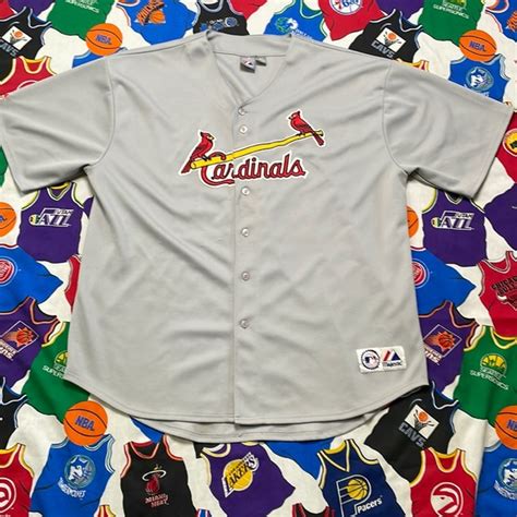 Majestic | Shirts | Vintage Majestic Mlb Stlouis Cardinals Jersey ...