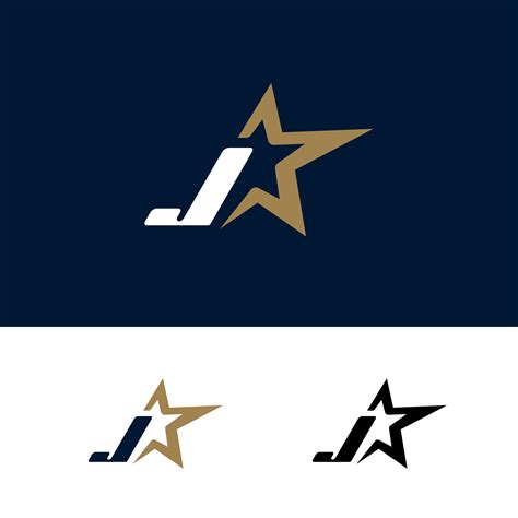 Letter J Logo Template With Star Design Element Vector Illustra 588075