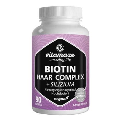 Biotin Haar Vitamine Komplex Hochdosiert Silizium Kapseln St St