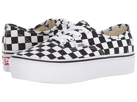 Vans Authentic Platform 20 Checkerboardtrue White Skate Shoes Set Your Style Apart When You