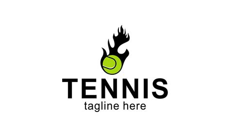 Tennis Racket And Ball Logo Design Vector 19990753 Vector Art At Vecteezy