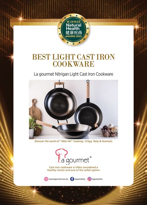 La Gourmet Nitrigan Light Cast Iron Cookware NaturalHealth Healthy