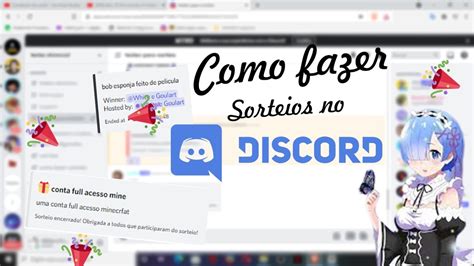 Como Fazer Sorteio No Seu Servidor Do Discord Loritta Giveaway E