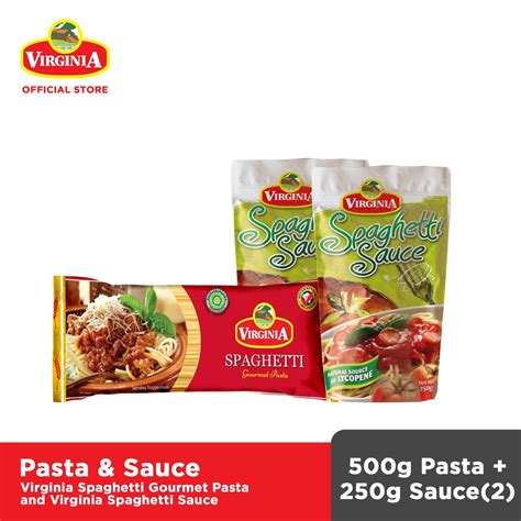 Virginia Spaghetti Pasta 500g And 2pcs Virginia Spaghetti Sauce 250g