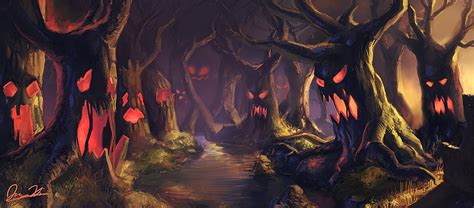 The Haunted Forest By Jimmyjxia On Deviantart