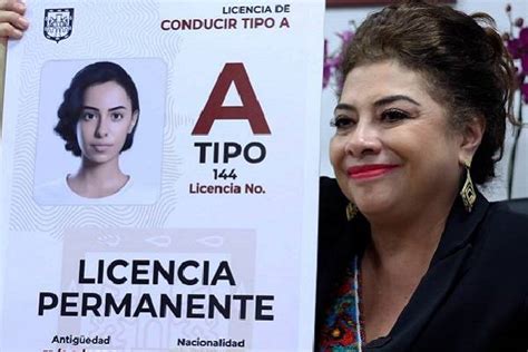 Clara Brugada Proclama Licencia De Conducir Permanente En Cdmx