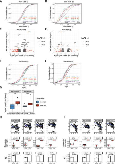 Identifying Mrna Targets Of Mirna 125b 5p And Mir 365b 3p In Patients Download Scientific