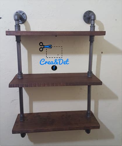 Repisa Estantes X Cm Vintage Tubo Industrial En