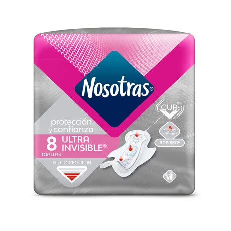 Toallas Femeninas Nosotras Invisible Rapi Gel X8 Farmacia Don Bosco