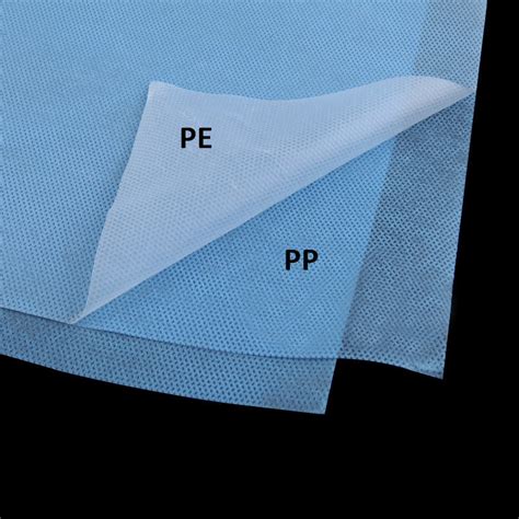 Two Layer Laminated Hydrophilic PE Coated PP Spunbond Non Woven Fabric