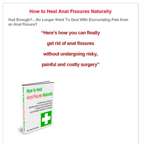Trip Product How To Heal Anal Fissures Naturally Review 100 Real
