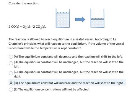 Answered Consider The Reaction 2 Co G  Bartleby