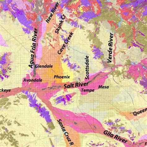 Geologic Map of the Phoenix Mountains, Phoenix, Arizona | AZGS