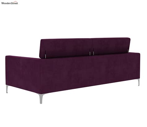 Buy Albert 3 Seater Sofa Velvet Mulberry Pink Online In India At