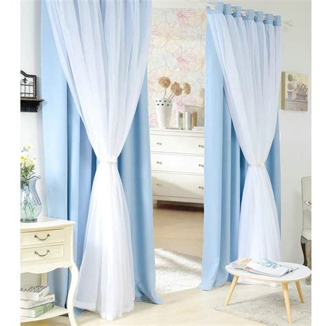 Countryside Double Layer Curtains Blackout Ready Made Advanced ...