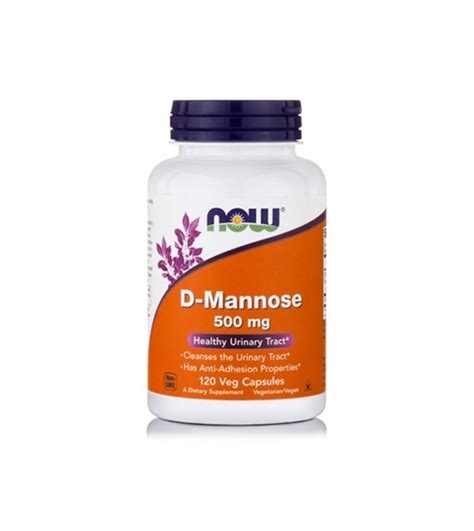 Now D Mannose 500 Mg Veg 120 Capsules Pharmadirectgr