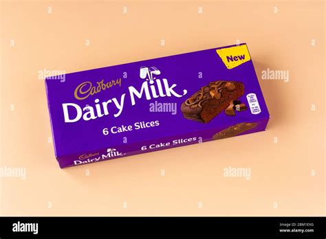 Box Of Cadbury Dairy Milk Cake Slices Stock Photo Alamy