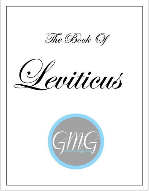 Introduction To Leviticus Resources For Chapters 1 5 Women Living Well