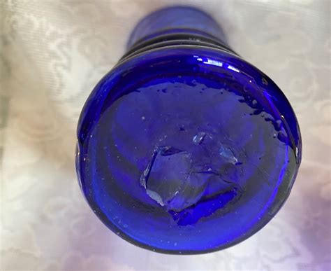 Unusual Collectible Vintage Cobalt Blue Hand Blown Art Glass Etsy