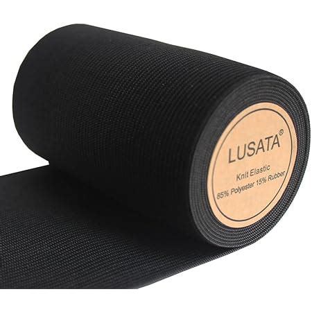 Amazon Viaili Inch Wide Black Knit Elastic Spool Heavy Stretch