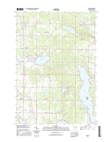 Luck Wisconsin Us Topo Map Mytopo Map Store