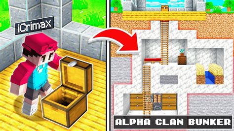 Ich FINDE Den GEHEIMEN ALPHA CLAN BUNKER In MINECRAFT Realtime YouTube