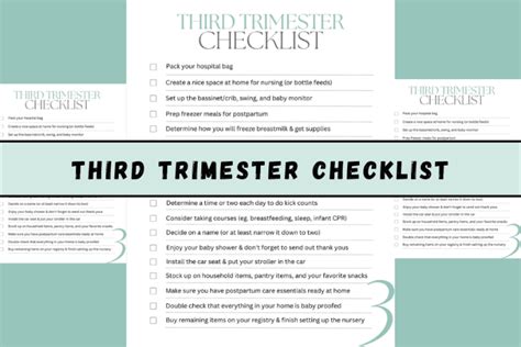 Third Trimester Checklist to Finalize Everything for Baby - Beautifully Busy Mom