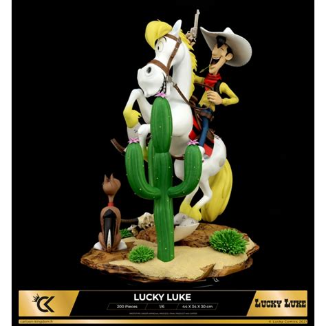 Collectible Figurine Cartoon Kingdom Lucky Luke And Jolly Jumper 1 6