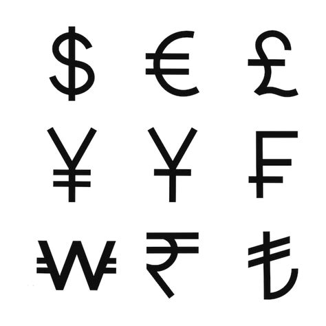 Currency Symbols Vector