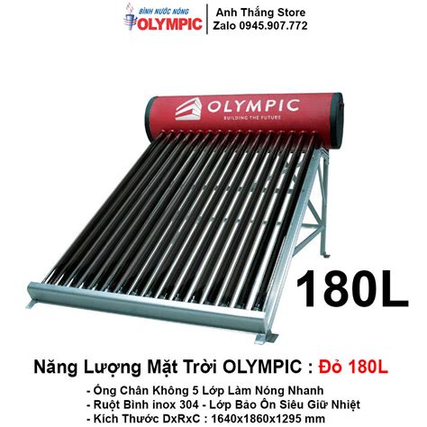 Top 10 máy nước nóng năng lượng mặt trời olympic tốt nhất