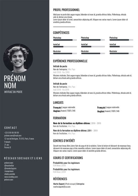 Designer De Cv Gratuit Remplir Et T L Charger Cv Facile