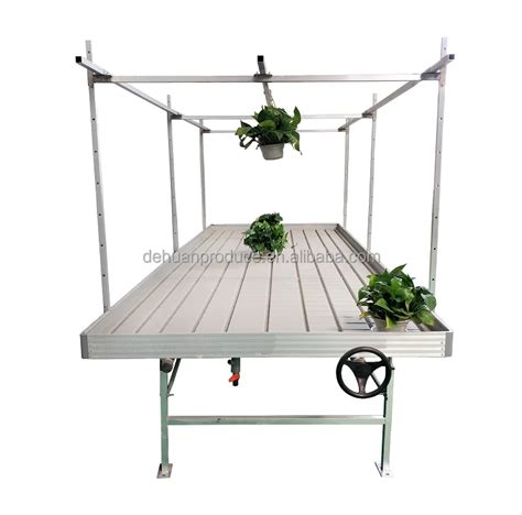 Agricultural Greenhouses Rolling Bench Grow Tables 4x8 Flood Table Ebb And Flow Tables