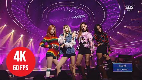 4k Live Blackpink Whistle 160903 Sbs Inkigayo Youtube