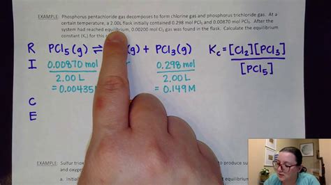 Ap Chem U7 Calculating Equilibrium Using Rice Tables Youtube