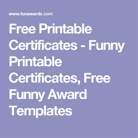 Free Printable Certificates Funny Printable Certificates Free Funny Award Templates Funny