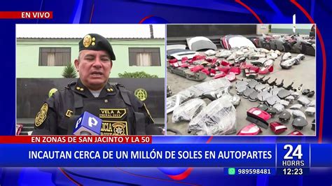 La Victoria Pnp Incauta Autopartes Valuadas Cerca De Un Mill N De